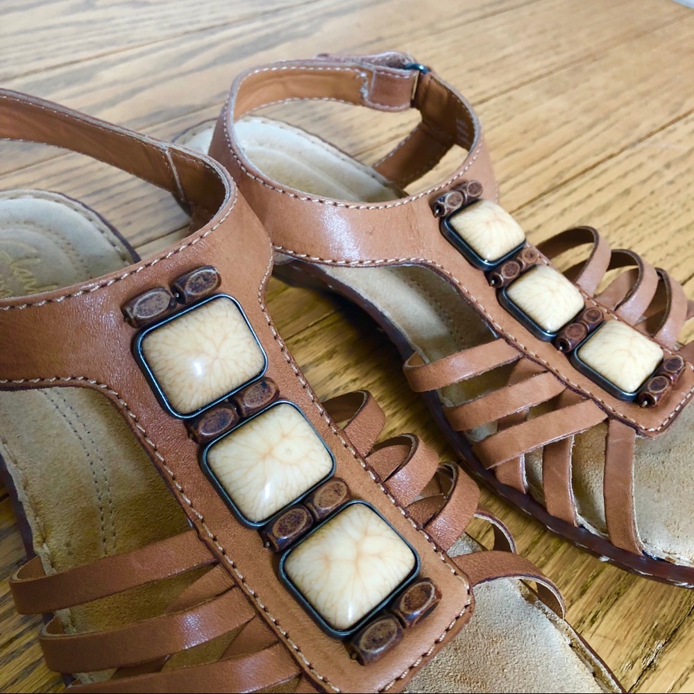 Clarks | Leather Strappy Sandals Brisk Freesia - Picture 2 of 4